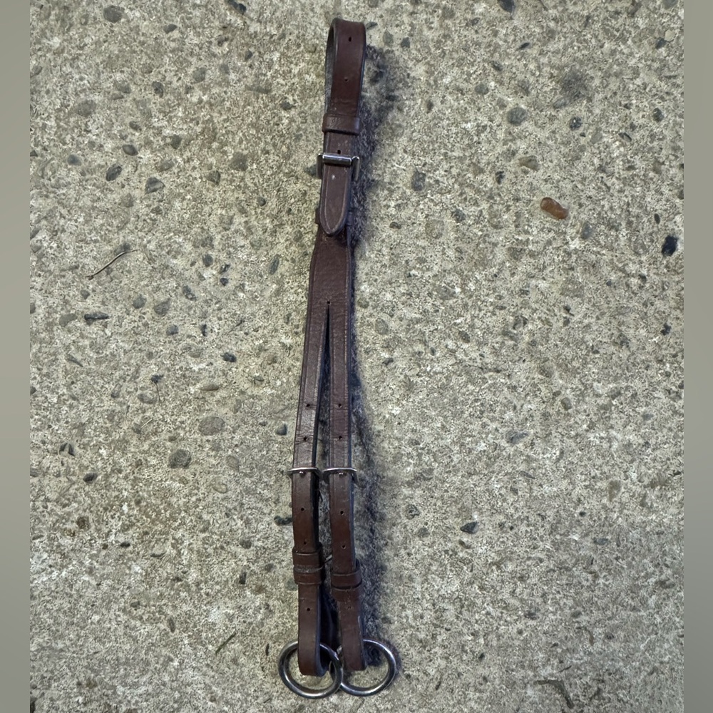 Brown with silver running martingale attachment only horse full size equestrian
